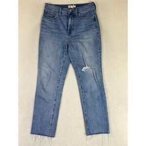 Madewell The Perfect Vintage Crop Jean Women's Size 27 (Fits 30x26) Blue Denim